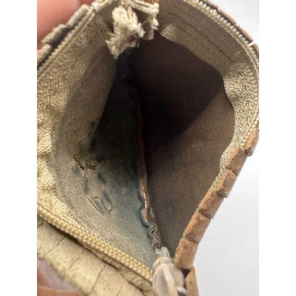 Leather Zipper Coin Purse Lake George NY‎
